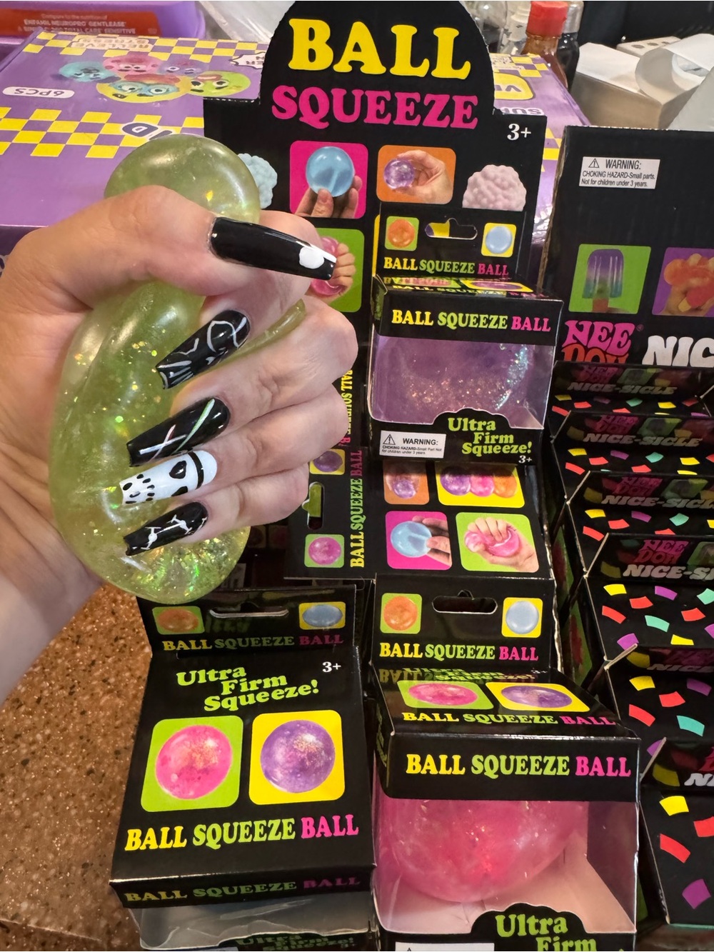 Vaseline filled Glitter Stress Ball Squeeze Toy